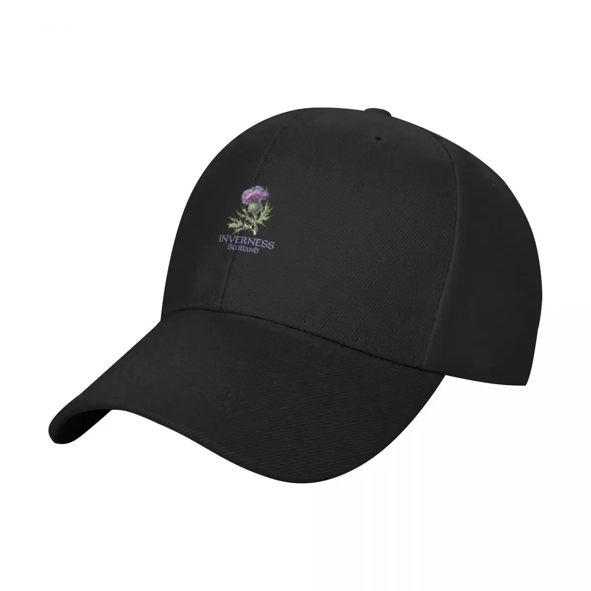 Inverness Scotland Watercolor Thistle Baseball Cap Hat men Kids Hat Mens Caps Women's