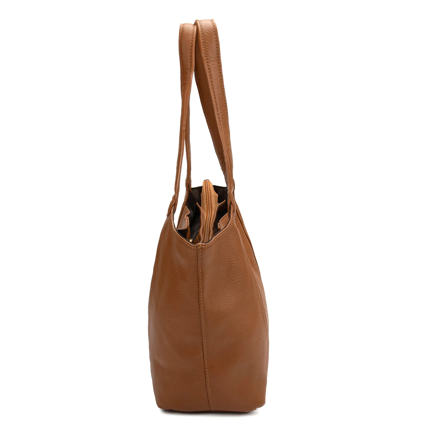 Sac à main polyvalent en cuir véritable pour femmes, fourre-tout élégant, couleur unie, sac à bandoulière Chic, grande taille