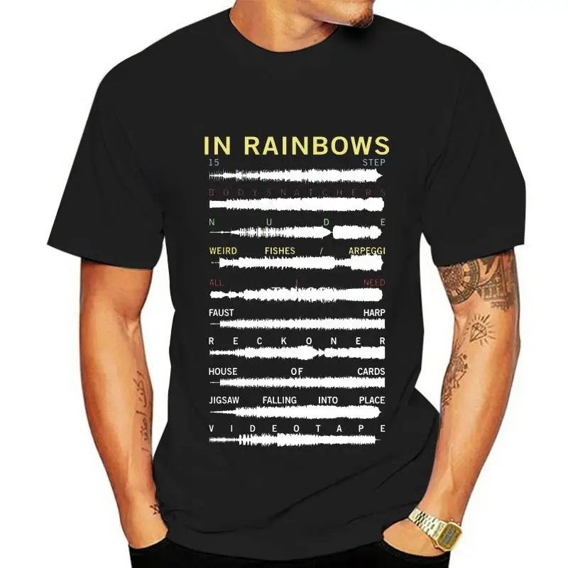 Radiohead - In Rainbows - Sound wave T shirt radiohead ok computer oknotok soundwave sound wave music album alternative