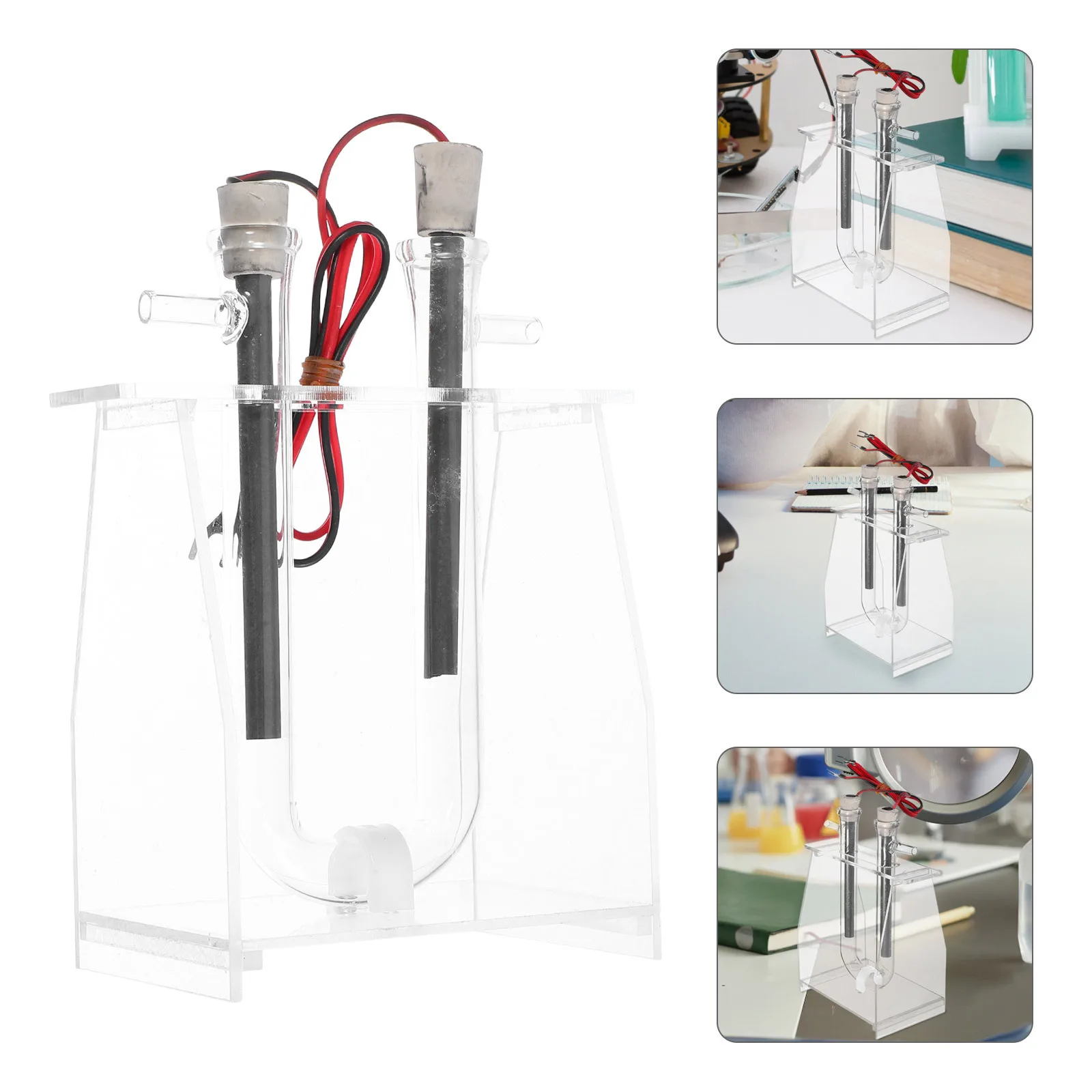 جهاز التحليل الكهربائي: أداة تعليمية للتحليل الكهربائي للمياه لتجارب مختبر المدرسة، أداة تدريس الطلاب البدنية، المختبر #1