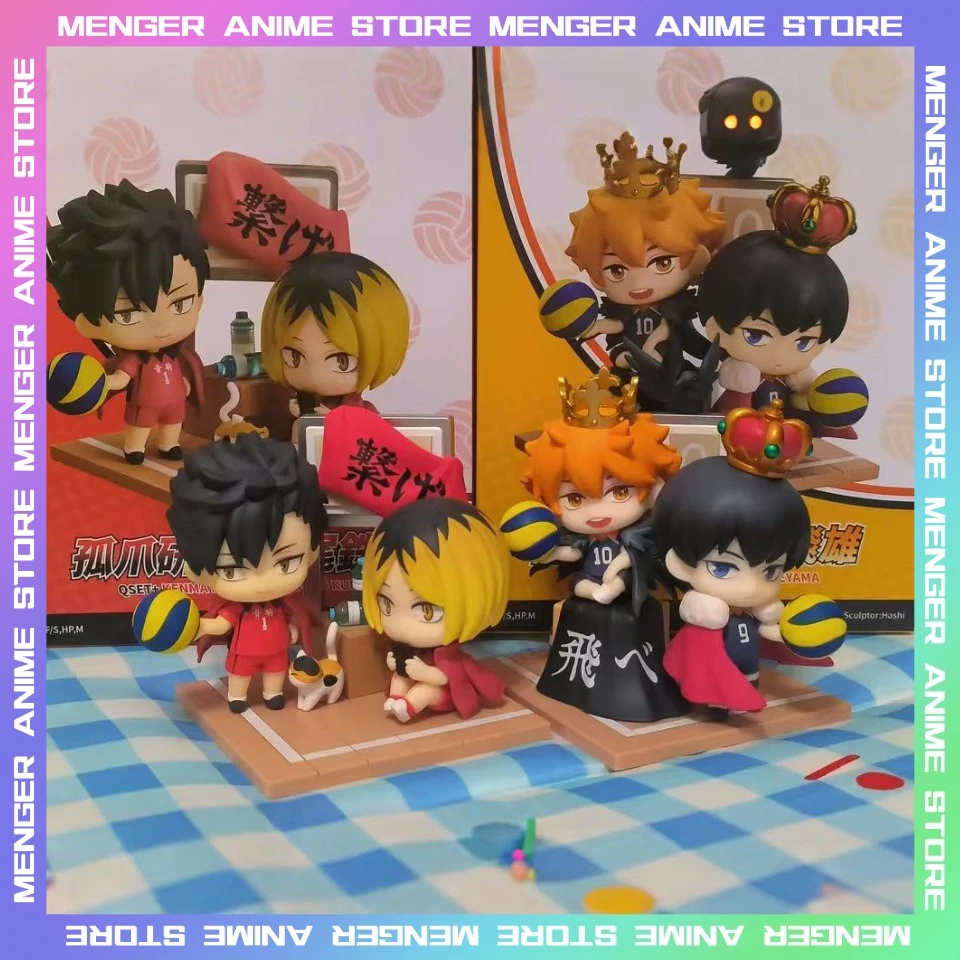 

Original GSC Qset Haikyuu Hinata Shoyo Tobio Kageyama Kozume Kenma Tetsurou Kuroo Q Version Anime Model Collectible Toys Gifts