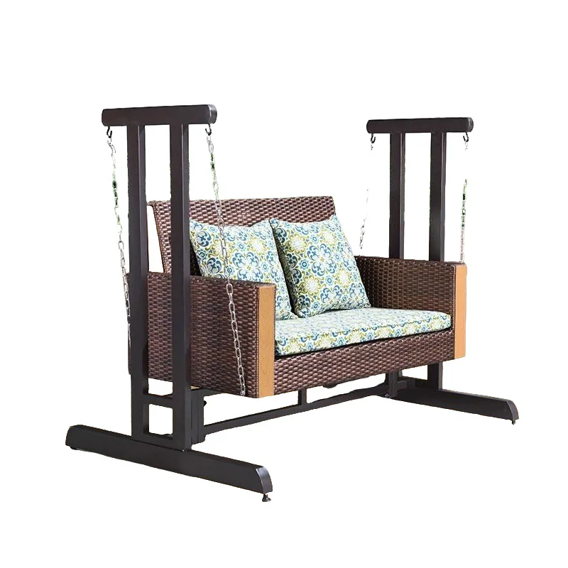 

Outdoor villa terrace rocking chair leisure garden courtyard rattan swing chair B&B balcony lazy chair swing