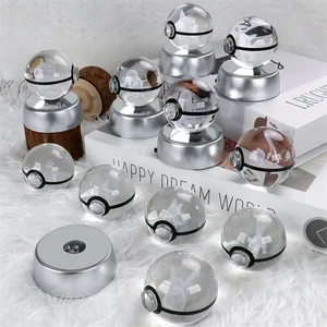 Pokemon 3d cristal poke bola figura brinquedos anime gengar mimikyu jigglypuff eevee estatuetas base da lâmpada led pokeball bola de vidro presentes 10 principais vendas caneca eevee - №9