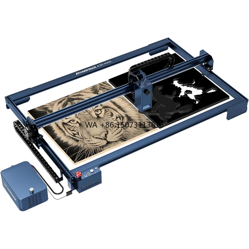 

Atomstack A20 S20 Max Laser Engraving Machine 850x400mm Automatic Air Assist 300 W Effect Engraver 18000mm/min Stable X-Axis