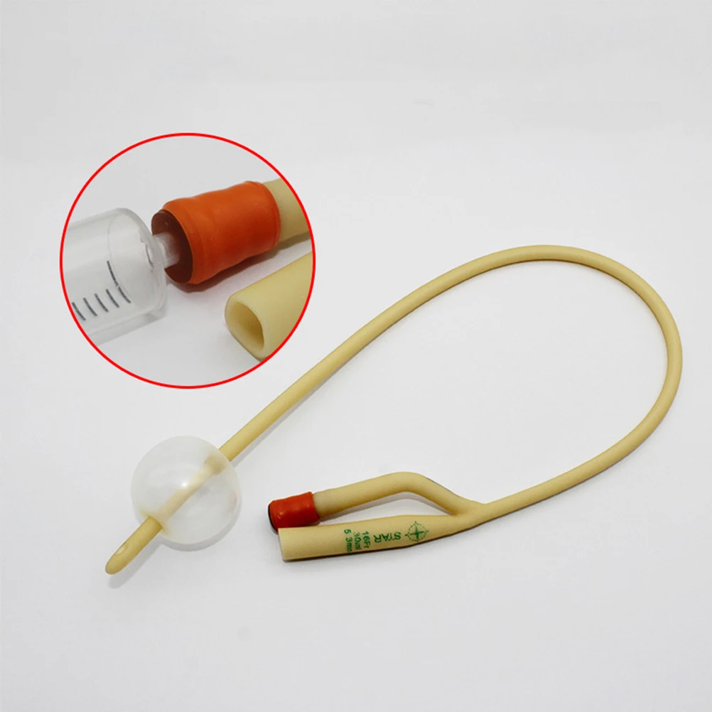 

12 Pcs Urinary Catheter Dual-chamber Urine Urethral Probe Tube Disposable White