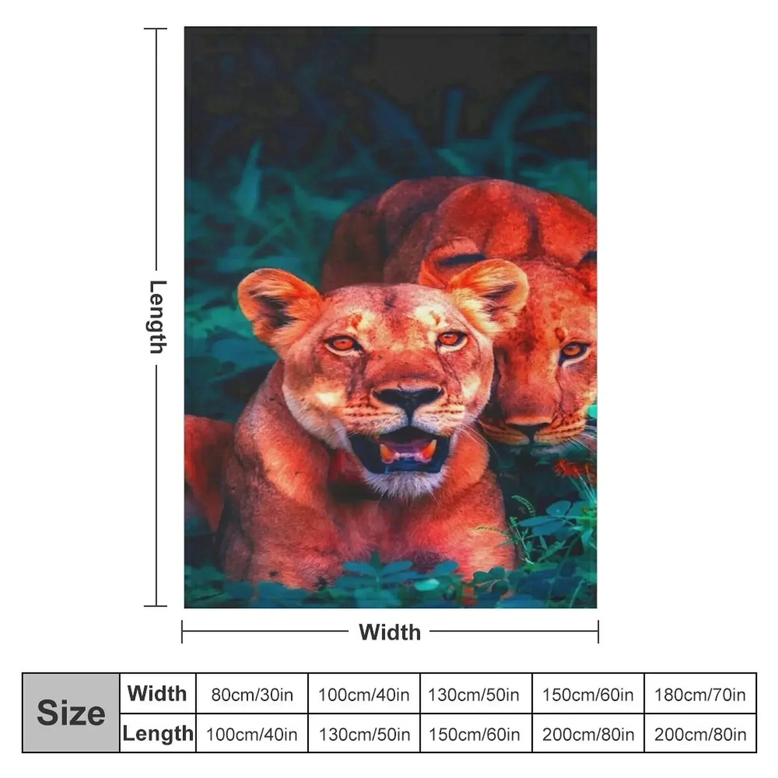 Lioness - The Queen by Cold Wild Throw Blanket couch cozy soft plush fuzzy picnic outdoor blanket