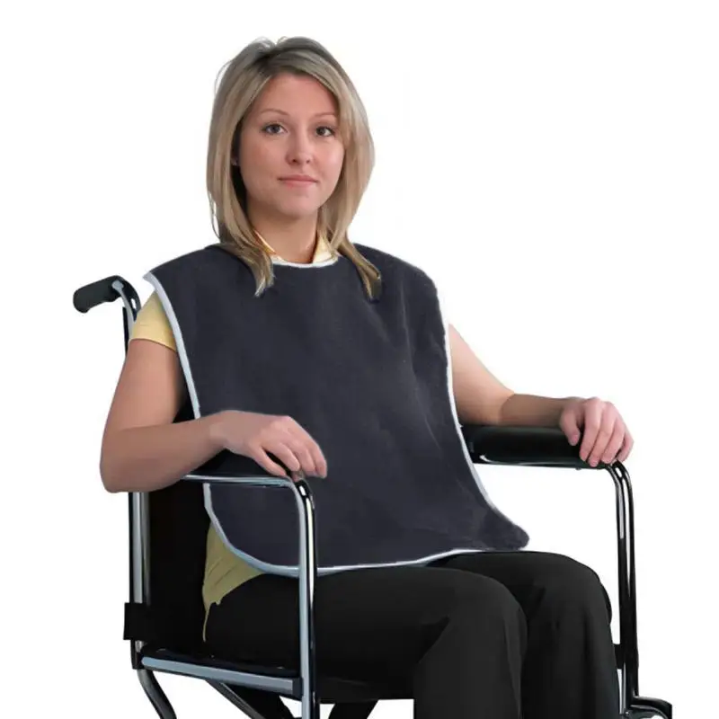 Babero para adultos, delantal multiusos anticontaminación para comer, babero para el cuidado del cuello específico para adultos, múltiples escenarios usando baberos para hombres y mujeres