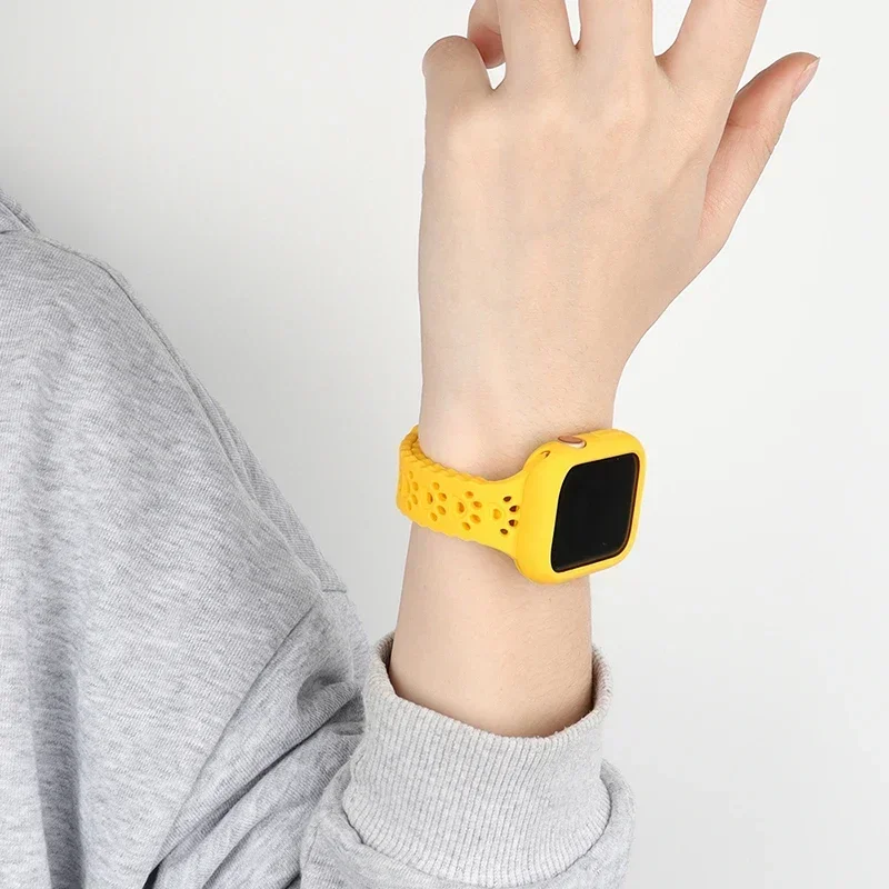 Силиконовый ремешок Dog Paw для Apple Watch Band 49 мм, 46 мм, 45 мм, 44 мм, 41 мм, 40 мм, 38 мм, браслет Correa серии 10 9 8 7 6 5 4 3 SE Ultra2