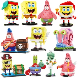 Balody Anime SpongeBob SquarePants Micro particles Block City Patrick Star Squidward Building Blocks Toys For Kids Holiday Gifts