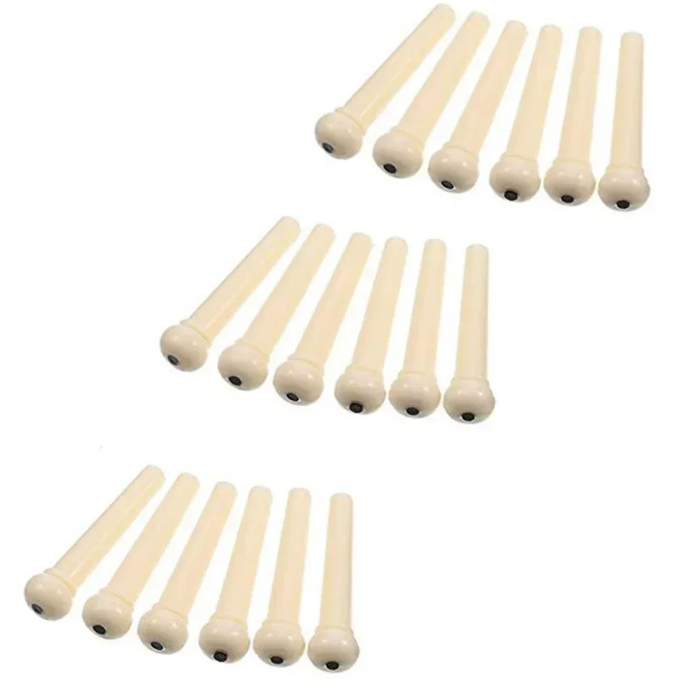 

12 Pcs Bridge Pins Acoustic Guitar Strings End Peg Fixed Holder Tool PartsFor DIY Handmade Musical Instrument Accessories