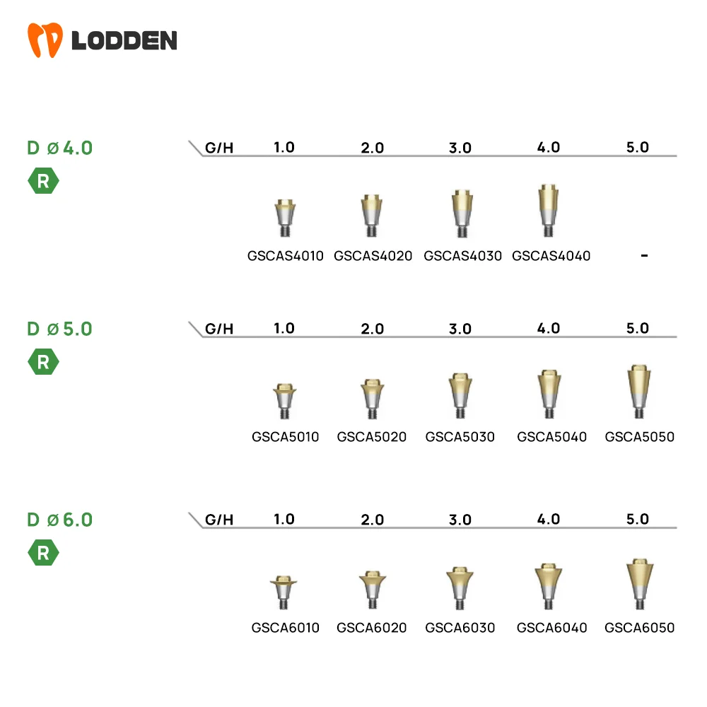 

10pcs Dental Convertible Abutment Accessories for OSSTEM GS/TS Regular MINI Systems​ Base Scan Body 3D Analog Healing Cap