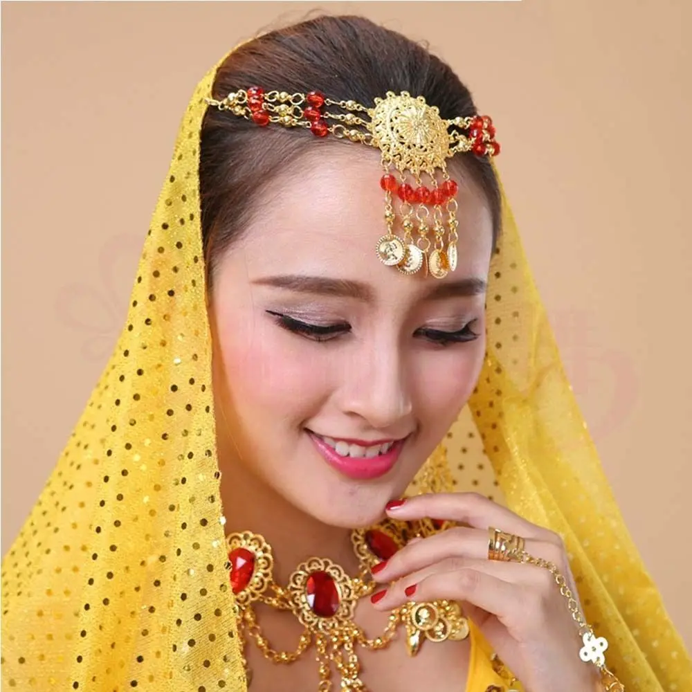 Fashion Head Accessories Diamond Sequin Jewelry Sequins Bead Diamond Hairband Bracelet Hairband Belly Dance Costumes Tribal