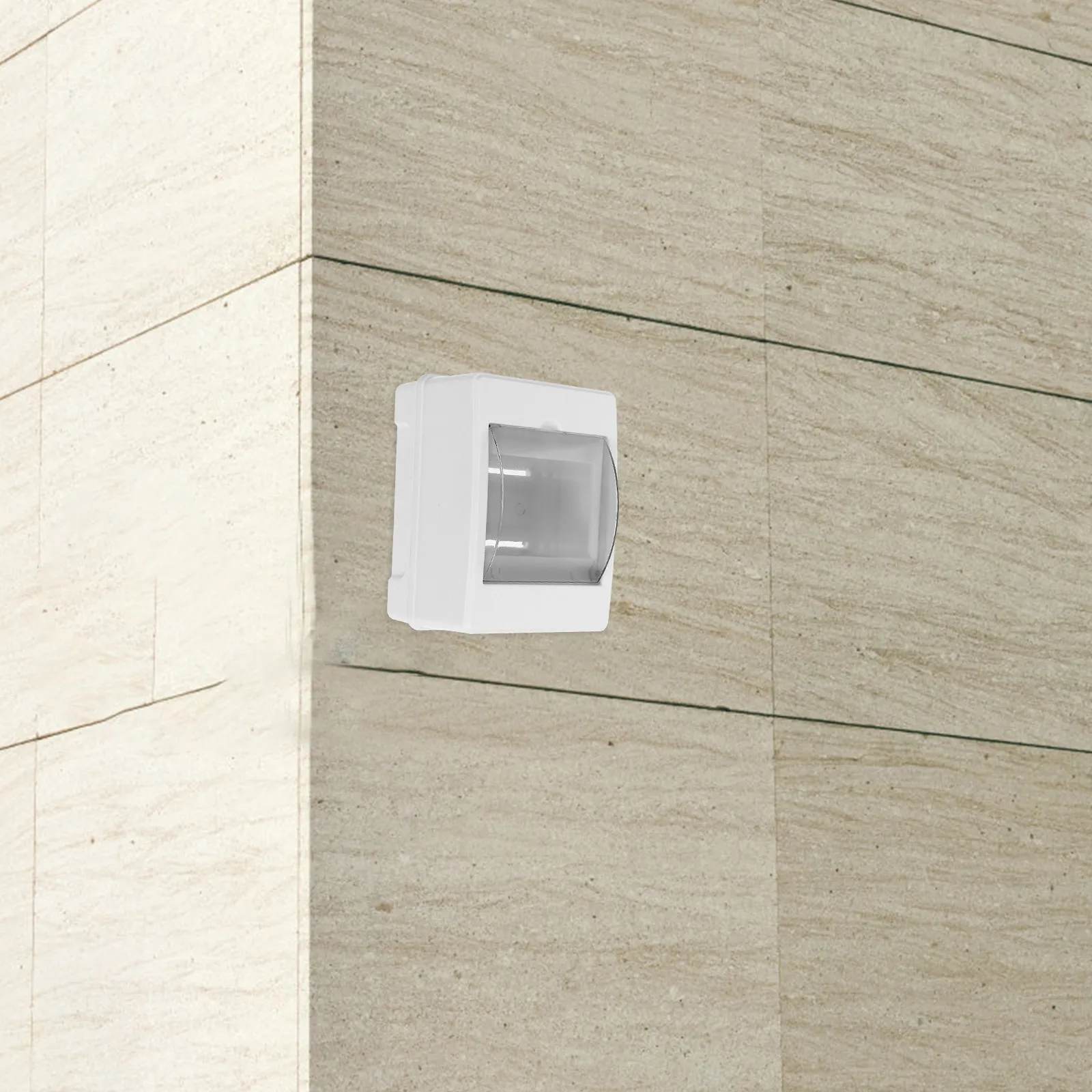 2Pcs Transparent Circuit Breaker Protection Box Compact Waterproof Distribution Enclosure Electrical Safety Indoor Outdoor