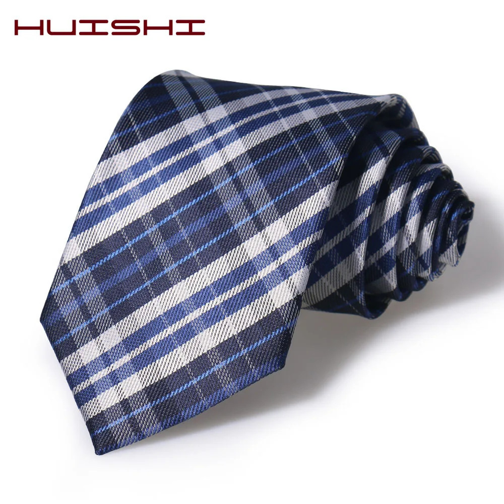 Mens Ties 8cm Classic Polyester Hand Neck Ties for Men Striped Bussiness  Narrow Collar Slim Wedding Party Tie Casual Plaid Tie