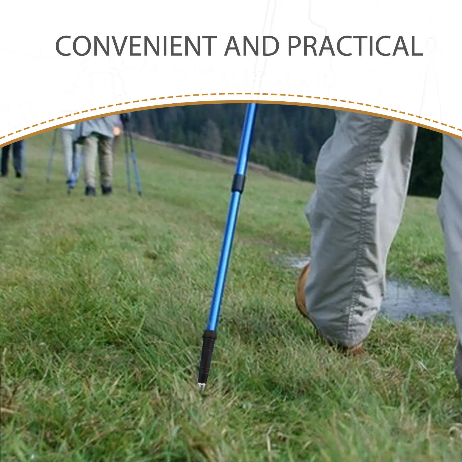 2Pcs Robust Steel Trekking Pole Tips Replacement Hiking Rod Feet High Performance Anti-Slip Cane Tips for Walking Poles Outdoor