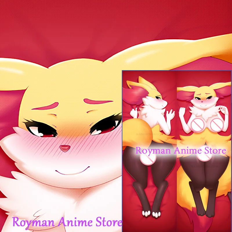 

Dakimakura Anime Braixen Furry Double Sided Print Life-size Body Pillow Cover