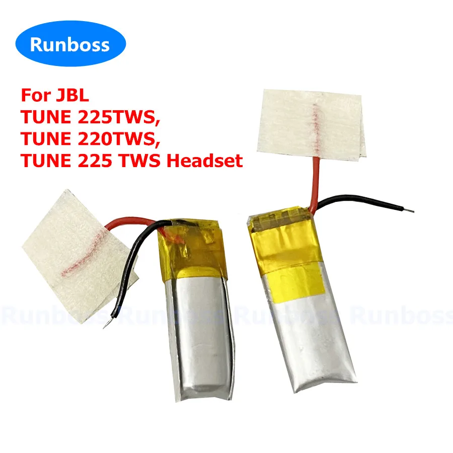 1-2pcs New 3.8V 25mAh Bluetooth Wireless Headset Battery For JBL TUNE 220 225 TWS ,TUNE 220TWS,TUNE 225TWS Accumulator 2-Wire