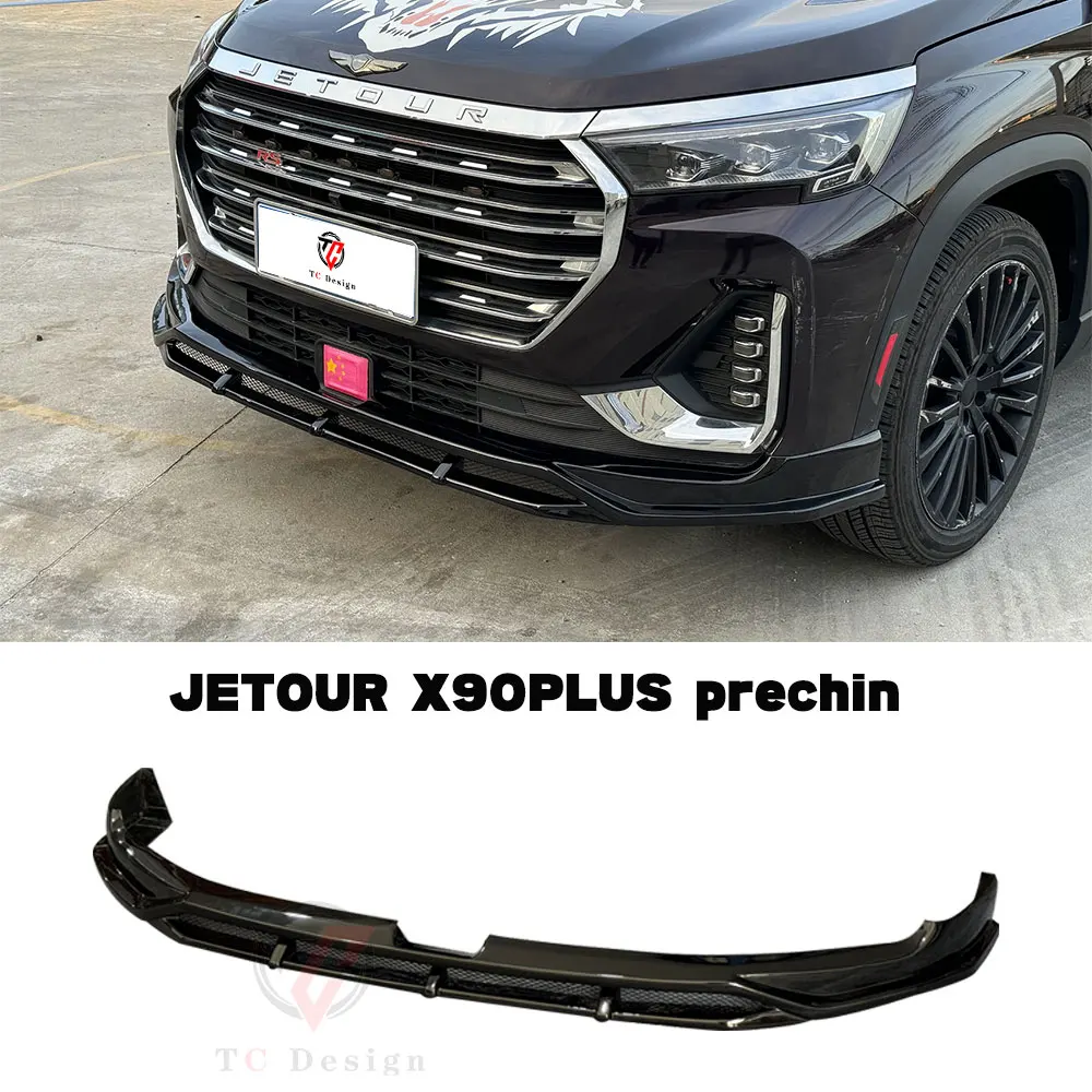 For JETOUR X90 PLUS diffuser spoiler prechin Auto parts are bright and black Body kit