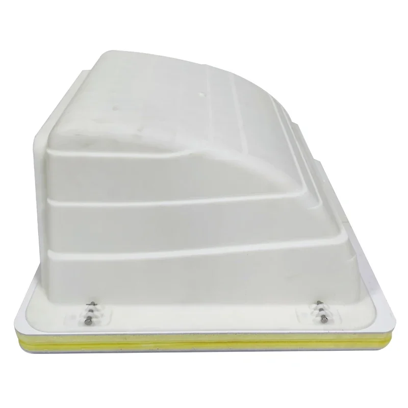 

RV Roof Vent Cover Allows High Flow Air Ventilation Into Your RV, Rain Or Shine Easy Installation White