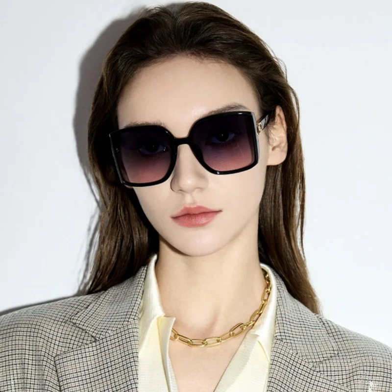 Men's Sunglasses2024PolarizedtrOne-Piece Mirror Advanced Women's UV-Proof Sunglasses Fashion Male Glasses Danyang Wholesale