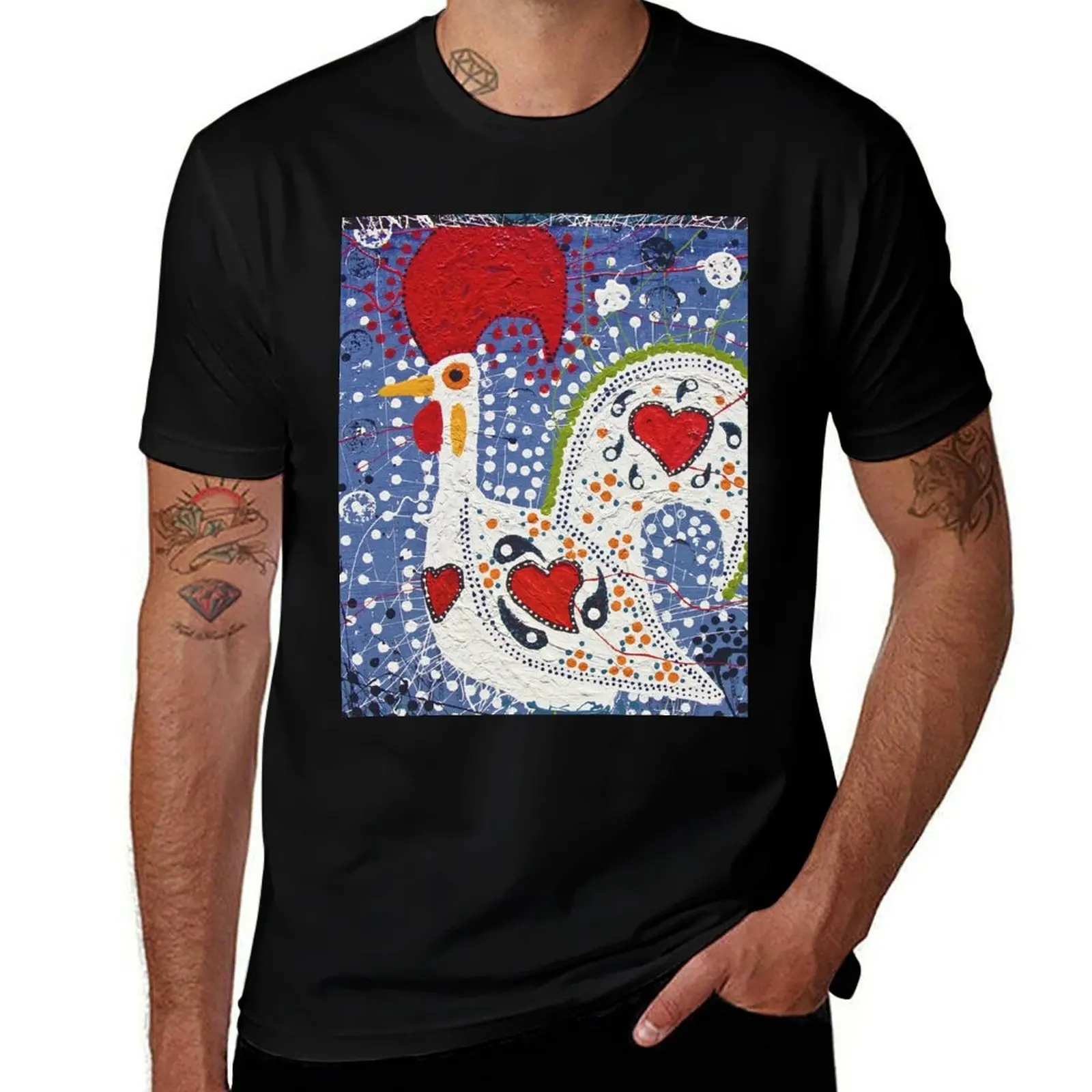

Portuguese Rooster 5 T-Shirt man t shirt heavy cotton funny t shirts man t shirt personalised T-Shirt