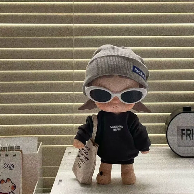 for Cool Cool Gazi Sister zsiga1/8 Kid dress grey hat Cool Black style set cute cartoon doll dressing up kid dress replacement