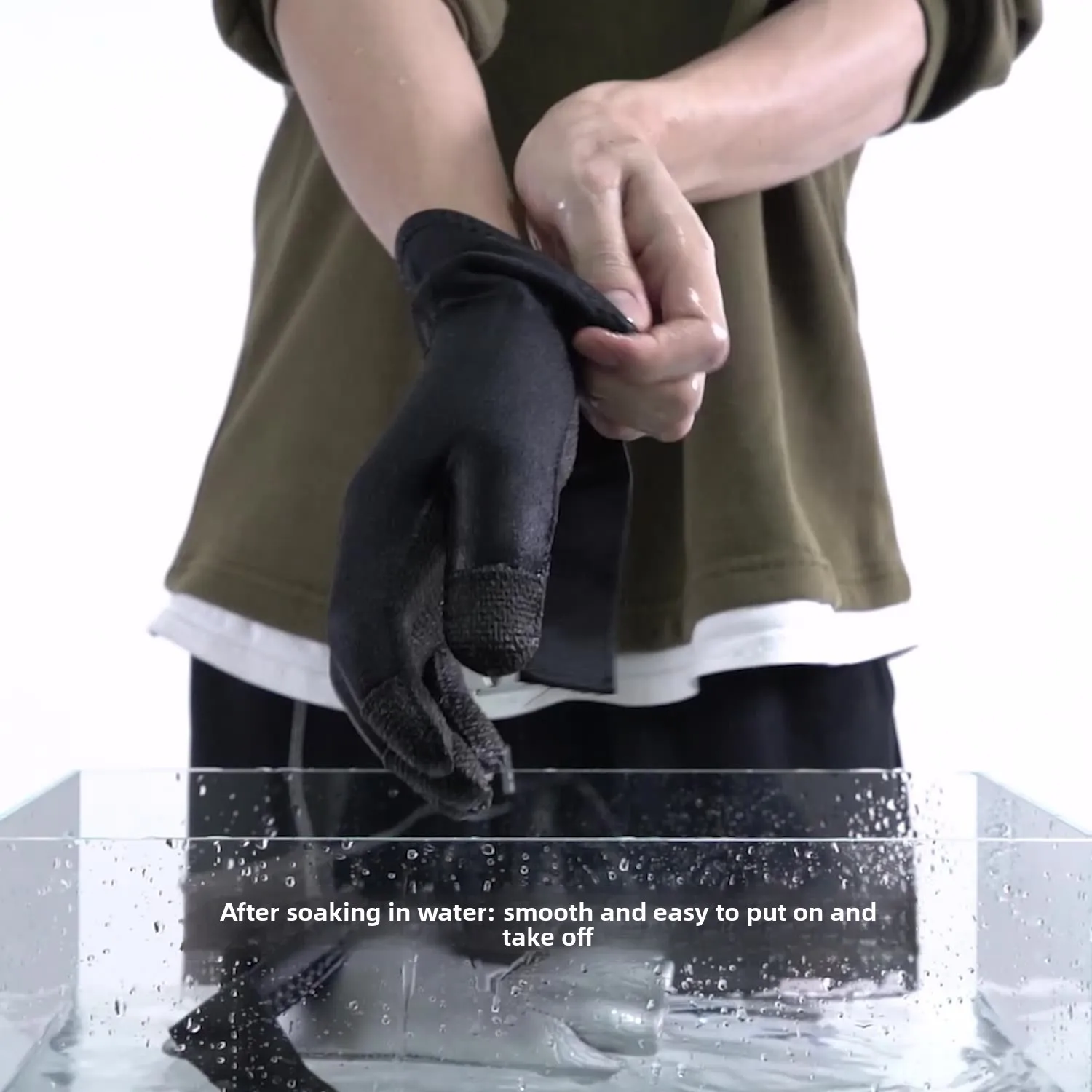 3/5mm Verdicken Kevlar Tauchen Handschuhe Kratzfest Fisch Jagd Warme Handschuhe Deep Dive Unterwasser Speerfischen Skifahren Handschuhe – Detail 4