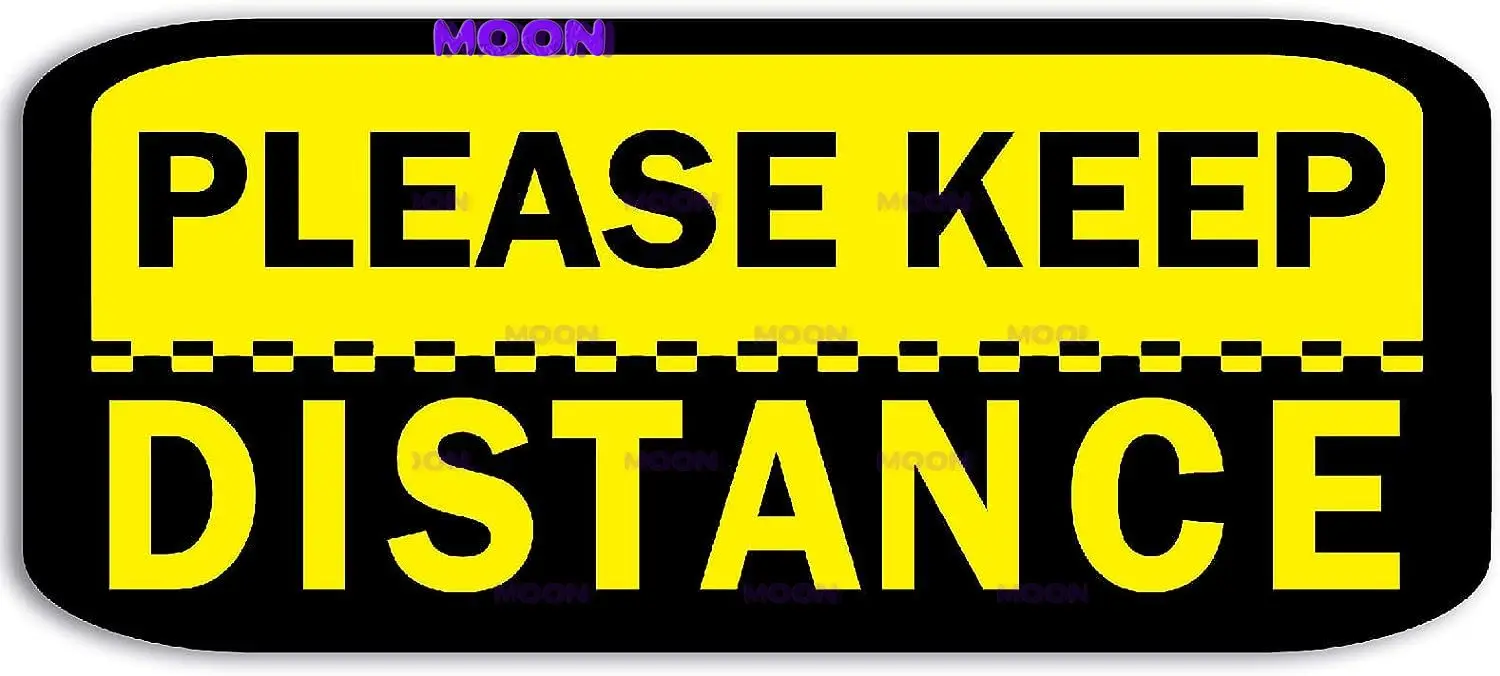 

Warning Sign Sign Please Keep Distance Warning Sign Car Sticker Vehicle Bumper Truck Window Decal