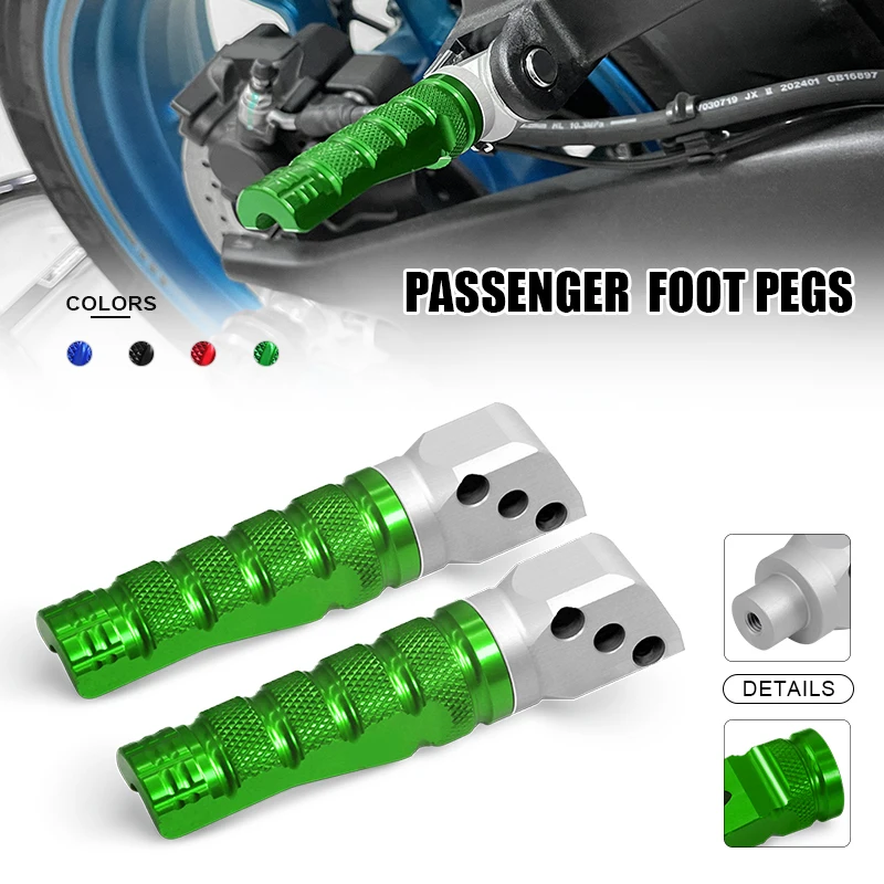 

For Z900 Z750 Z650 Z800 Z1000 Z1000SX ZX6R ZX10R ZX25R versys1000 650 ninja650 400 Motor Rear Foot Pegs Rests Passenger Pedals