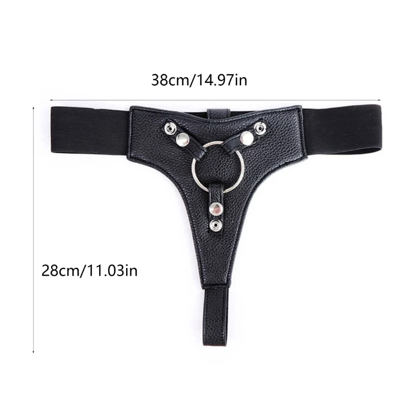 Unisex Briefs Role Play Underwear Adjustable Belt Brief Strap on Harness