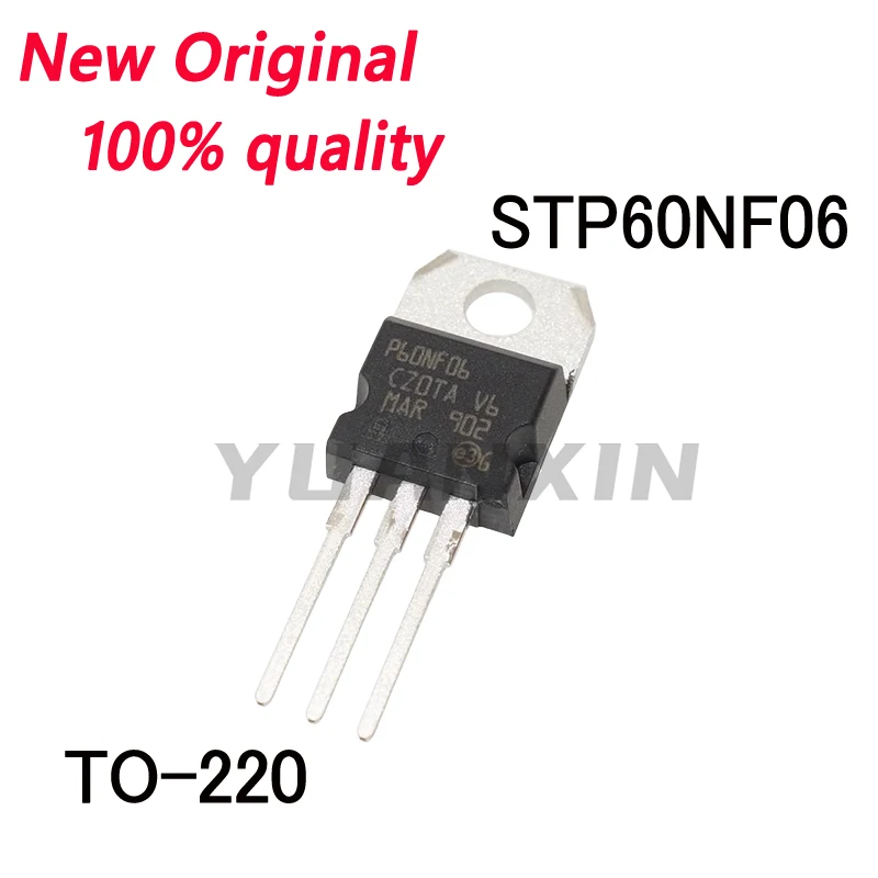 10/Uds nuevo Original P60NF06 STP60NF06 en línea TO-220 efecto de campo MOS tubo 60A60V en Stock