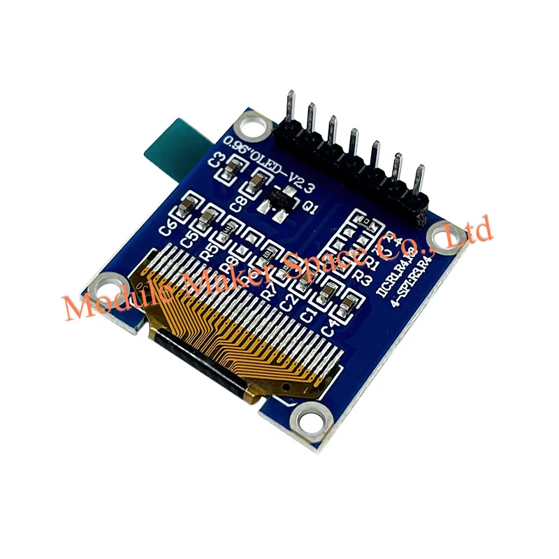 0.96" OLED Display Module 128x64 SSD1306 - 7-Pin SPI/I2C Interface Compatible with Arduino 51 MSP420 STIM32 SCR