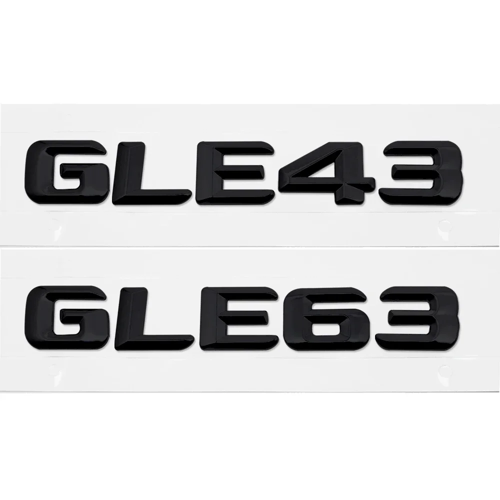 Car Number Letter Emblem Badge Car Rear Sticker Decoration For Mercedes Benz GLE Class GLE43 GLE63 W169 W171 W220 W251 300E 230E