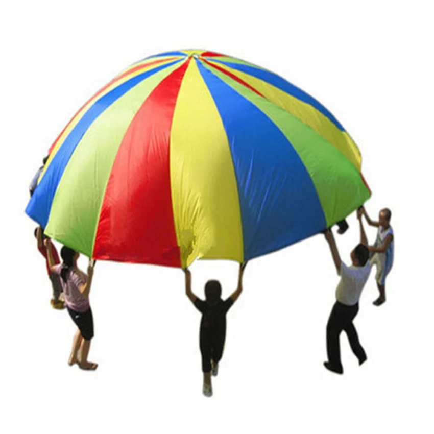 

20ft / 6M Kids Play Rainbow Parachute Outdoor Game Development Exercise