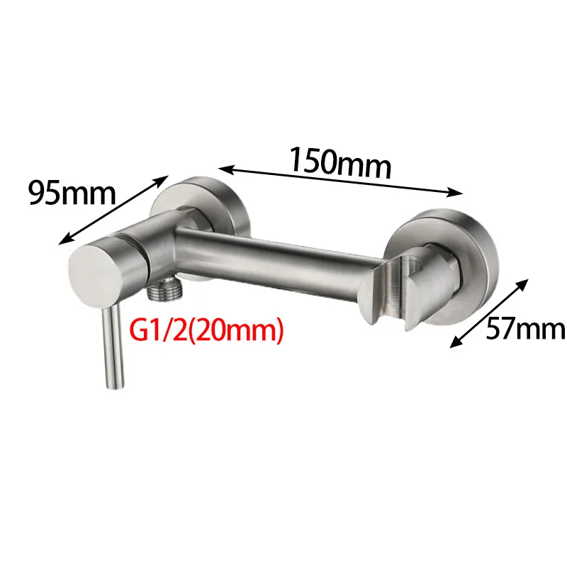 Stainless Steel Bidet Faucet Hygienic Shower Bidet Sprayer Single Handle Bathroom Shattaf Hot Cold Water Mixer Toilet Gun Set