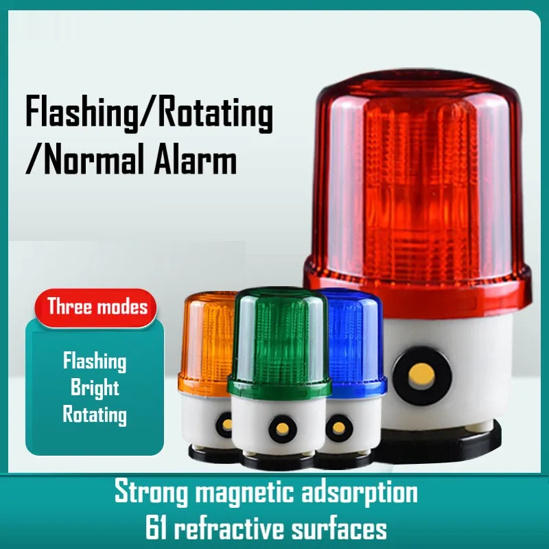 Audible and Visual Alarm Magnetic Wireless Signal Warning Light Rotating Ceiling Burst 220V 380V 1000M Remote Control Model