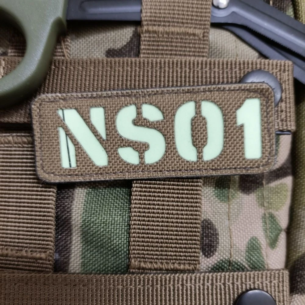 

Custom Laser Cut Morale Patches with Glow in The Dark & Reflective Design, Tactical Stripes Badge, Hook Loop for Clothing & Bags