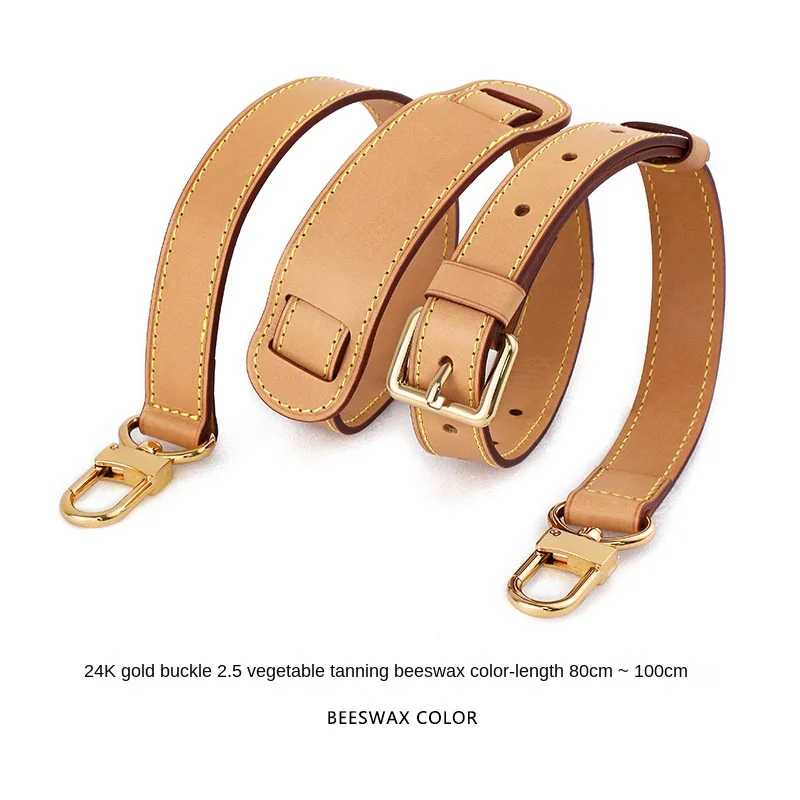 NONE Leather Bag Strap Brown 120cm 8
