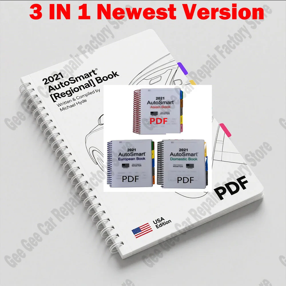 

Newest 2021 AutoSmart EBook 3Set obd2 Car Maintenance Tools - Asian, European & Domestic EBook 3Set - By Michael Hyde LockSmith
