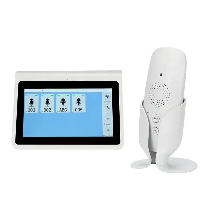 

White interphone 433.92mhz indoor and outdoor building intercom system