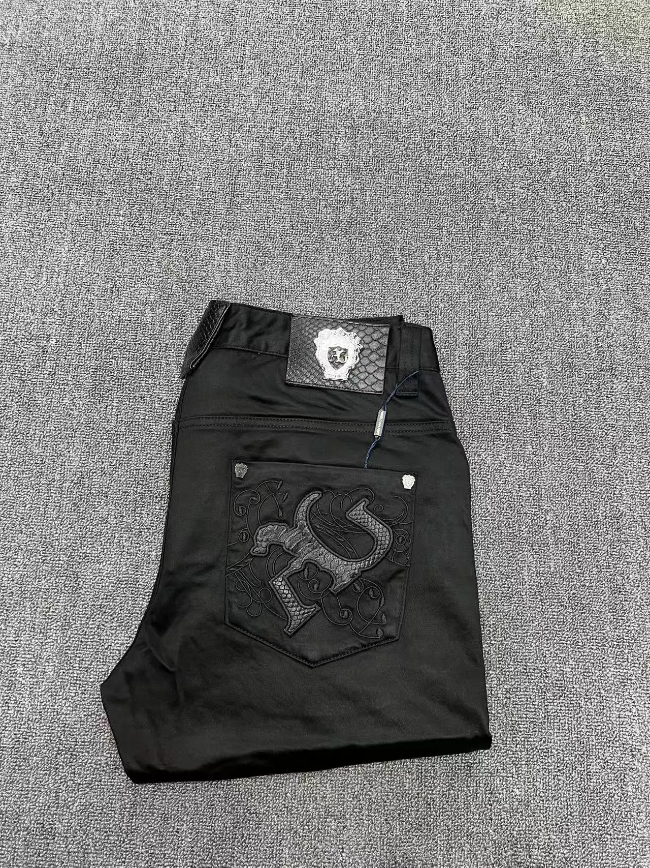 BILLIONAIRE BLSK CPRT Jeans Herren 2025, Frühling, Sommer, neue Mode, Stickerei, bequeme Elastizität, Sport, große Größe 34–42