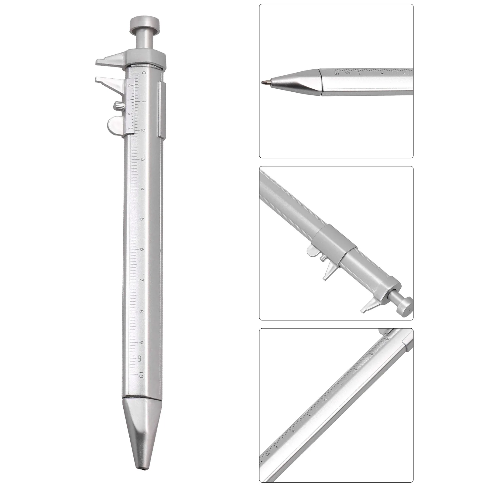 1 шт., штангенциркуль, роликовая шариковая ручка, канцелярские принадлежности, шариковая ручка, синий/черный сменный штангенциркуль, инструменты, аксессуары