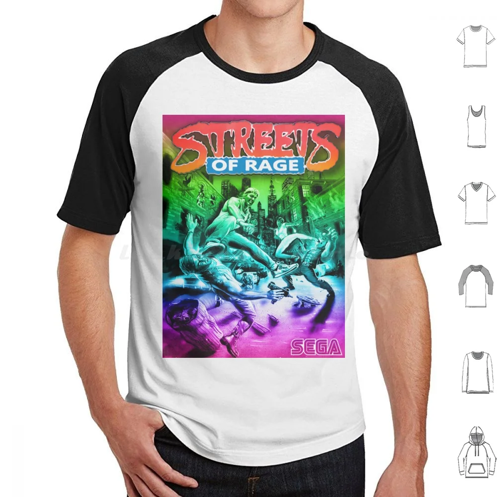 Streets Of Rage Retro Gaming T Shirt Cotton Men Women DIY Print Streets Of Rage Retro Gaming Colour Geek Games Cool Old