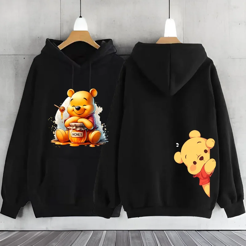 Cute Winnie The Pooh Bear Y2k Hoodie Women\'s Sweatshirts Y2k Clothes Winter Coat Hoodies Women\'s Long Sleeve Top Woman Clothing