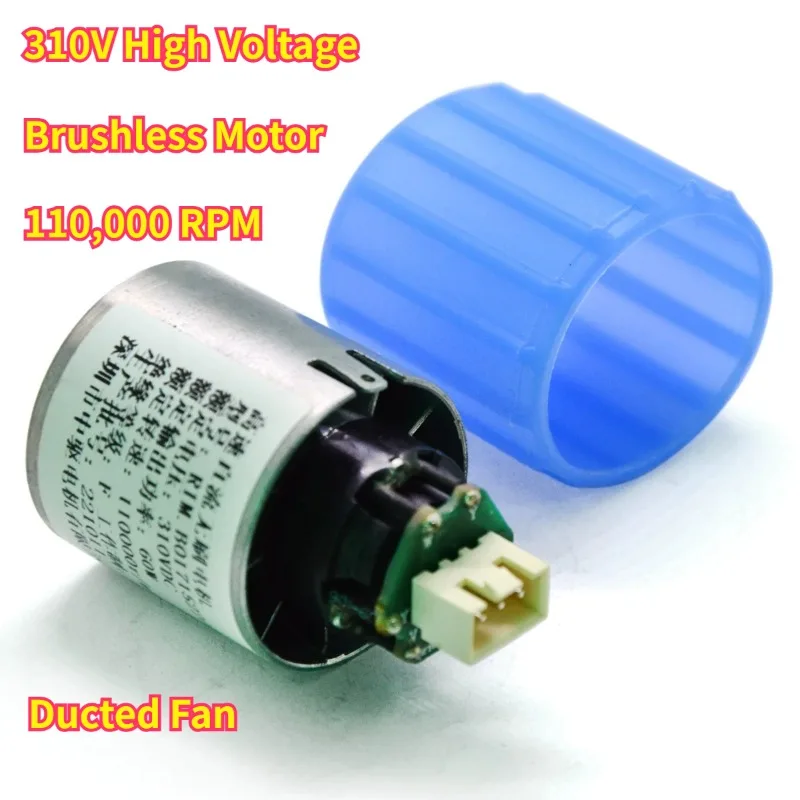 

310V High Voltage Brushless Ducted Fan Motor, 110,000 RPM Aluminum Impeller, Upgrade Mod