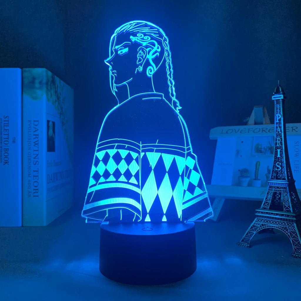 Tokyo Revengers Draken Led Lamp For Child Bedroom Decor Night Light Room Table Anime 3d Light Tokyo Revengers Birthday Gift