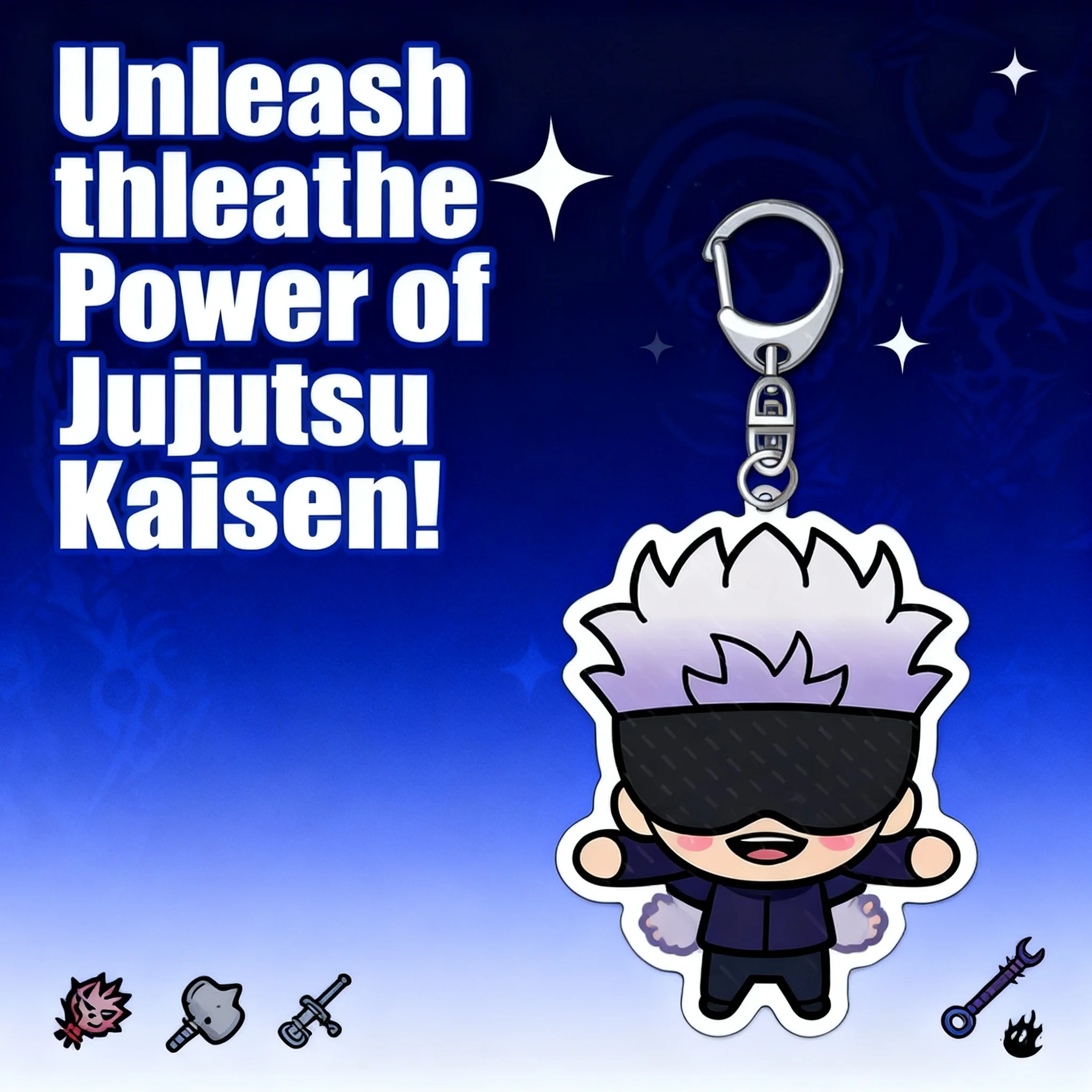 

New Anime Jujutsu Kaisen Acrylic Keychain Cute Cartoon Gojo Satoru Fushiguro Megumi Pendant Keyring Accessories Gift for Fans