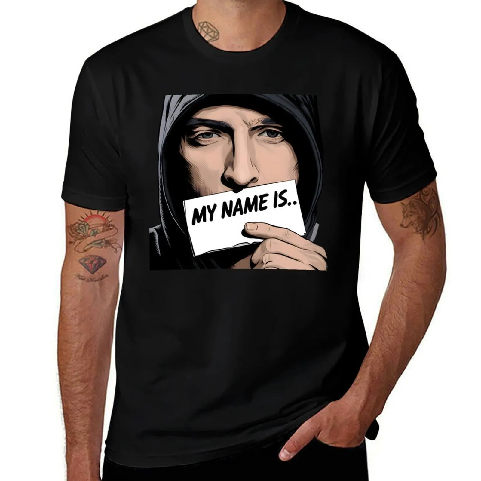 

eminem my name is T-Shirt t shirts for man graphic vintage t shirts for man graphic tees man t shirts cotton T-Shirt