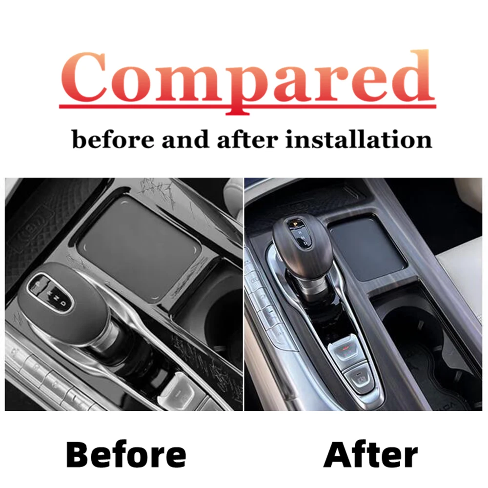 For Dongfeng Voyah Free 2021 2022 2023 ABS Carbon Car gear shift knob frame panel Decoration Cover Trim Sticker Accessories