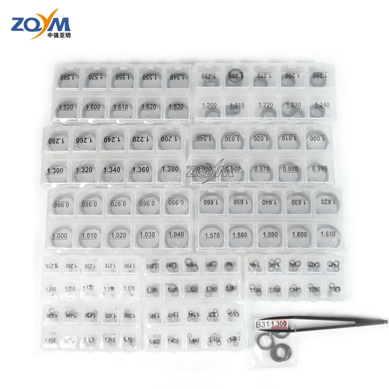 ZQYM 550PCS diesel fuel injector shims kits Adjusting washer adjusting shim B11 B12 B14 B25 B48 gasket for Bosch denso'